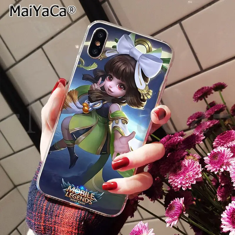Умный чехол MaiYaCa MOBILE LEGENDS прозрачный мягкий для телефона Apple iPhone 8 7 6 6S Plus X XS MAX 5 5S SE XR