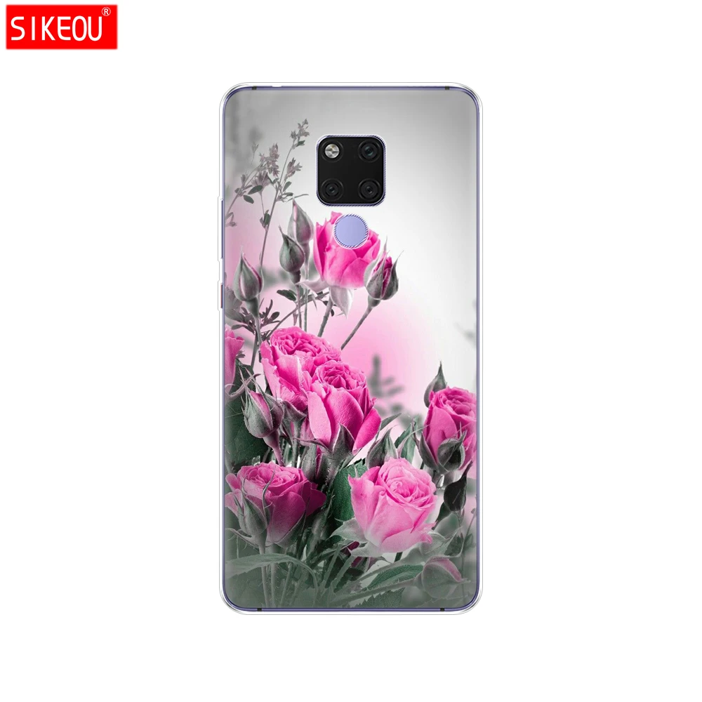 Мягкий чехол для Huawei Mate 20 pro прозрачный силиконовый телефона X накладка mate20 кошка
