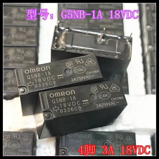 Горячая новинка реле G5NB 1A 18VDC G5NB1A DC18V 18V 3A 250VAC 4PIN|Реле| |