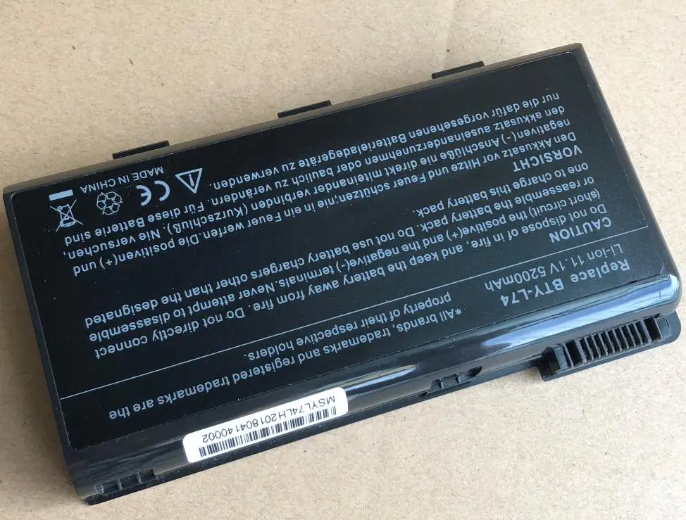 Ноутбук Батарея для MSI L74 L75 A7005 CX500 CX500DX CX705X CX623 EX460 EX610 CX700 Bty-l74 CX620 | Компьютеры и офис