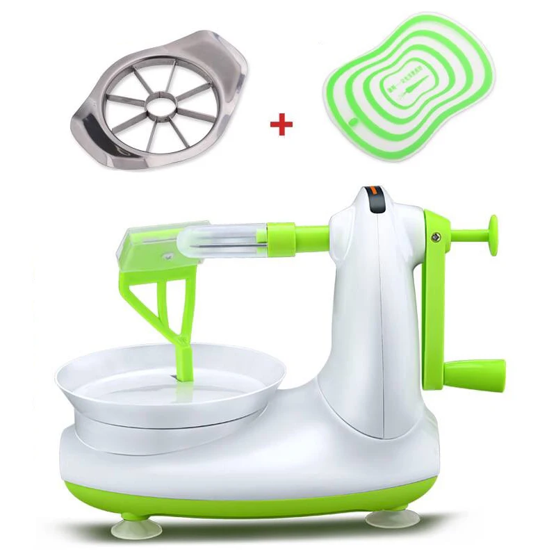 Kitchen Manual Peeler Zester Tools Automatic Peeling Machine Gadgets Fruit Slicer Device Apple Cutter | Дом и сад