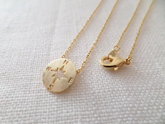 yiustar 2017 Popular Chokers Necklace Jewelry Simple Compass Pendant Necklaces for Women XL089 | Украшения и аксессуары