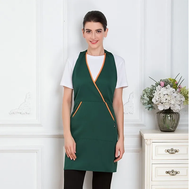 V образный вырез шеф повар фартук официанта униформа официантки Ресторан отеля