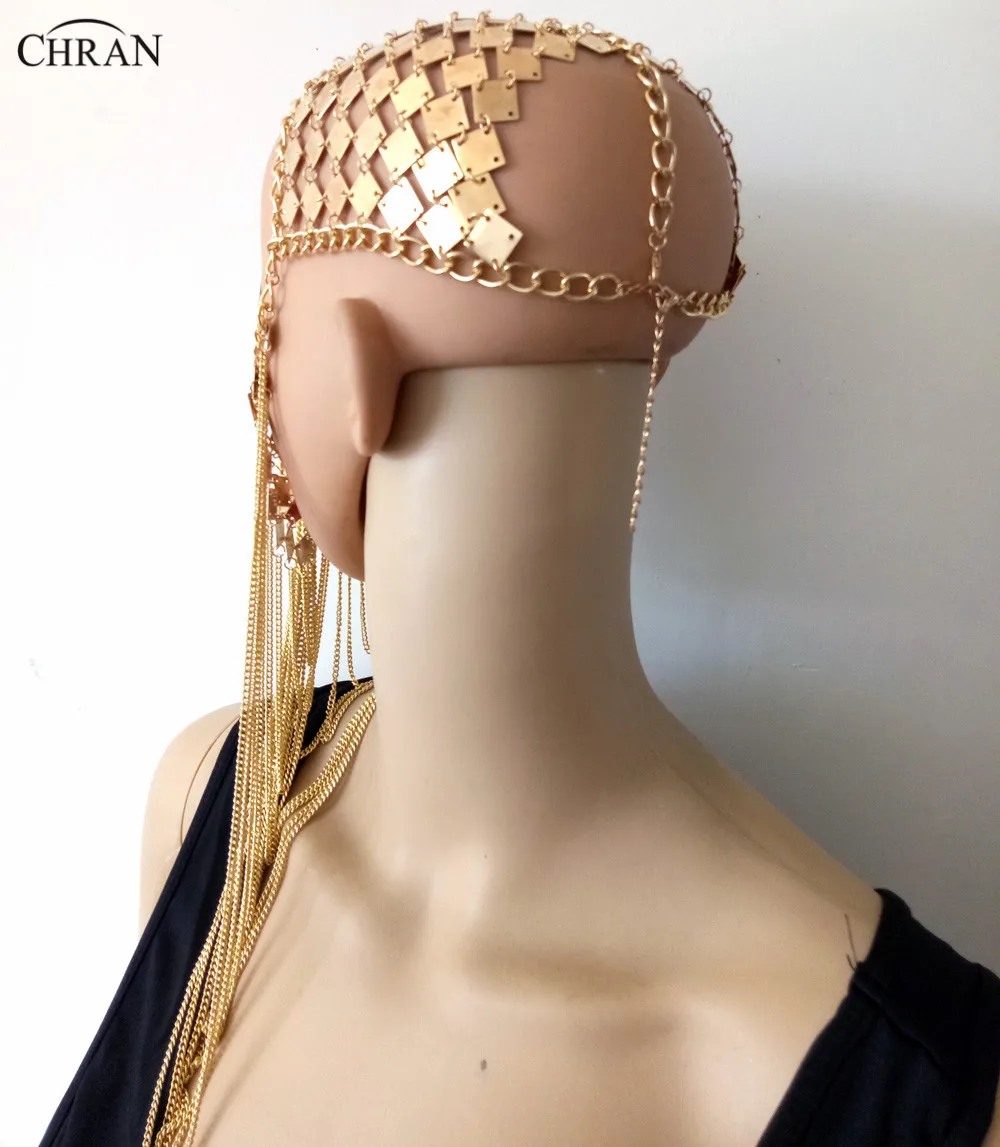 Женская многослойная повязка на голову Chran металлическая в стиле панк украшение