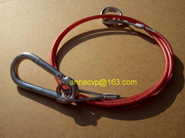 Кабель безопасности для пробоя прицепа с пластиковым покрытием, 1 метр, запчасти для прицепа
