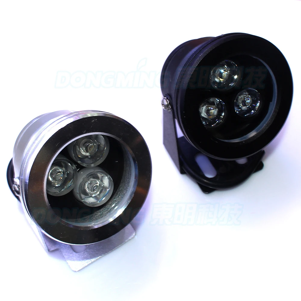 4 шт. черный корпус подводные огни rgb DC 12V 10W светодиодные лампы Плоские линзы для
