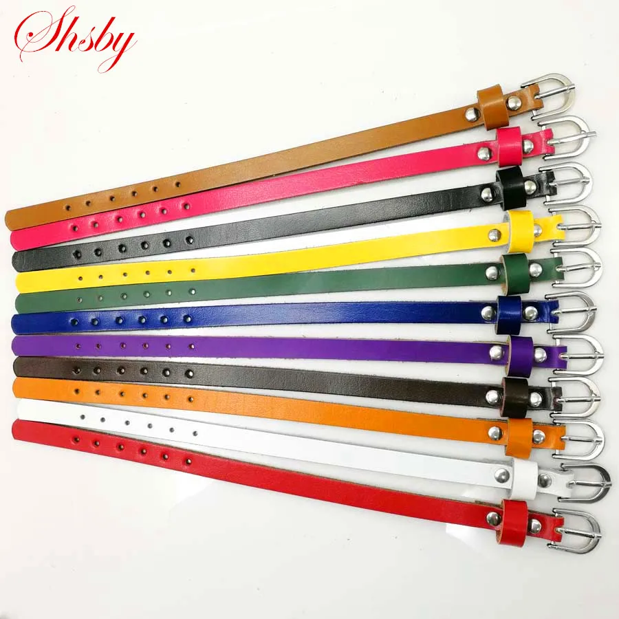 Shsby  silver Watches accessories wholesale leather band high quality/short leather watch band can match a variety of headers