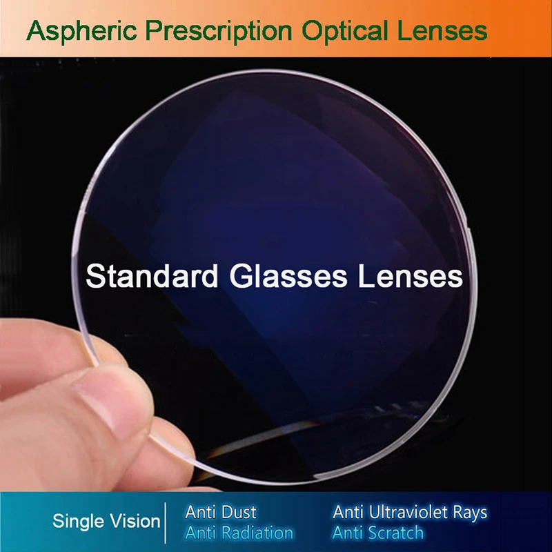 

1.56 1.61 1.67 1.74 (+12.00~-12.00) Prescription CR-39 Resin Aspheric Glasses Lenses Myopia Hyperopia Presbyopia Optical Lens