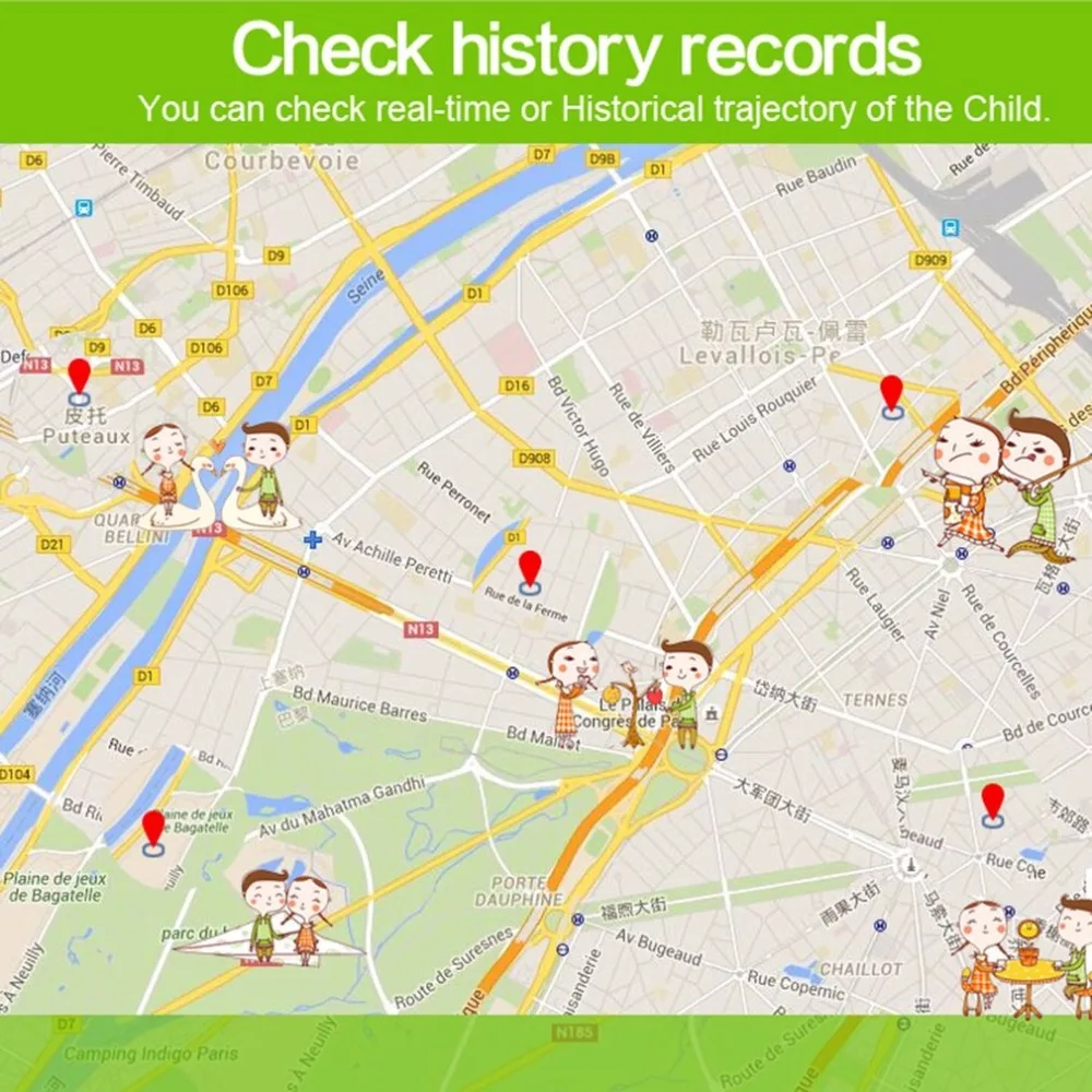 S668 gps Смарт часы детские Удаленный видоискатель нулевое расстояние