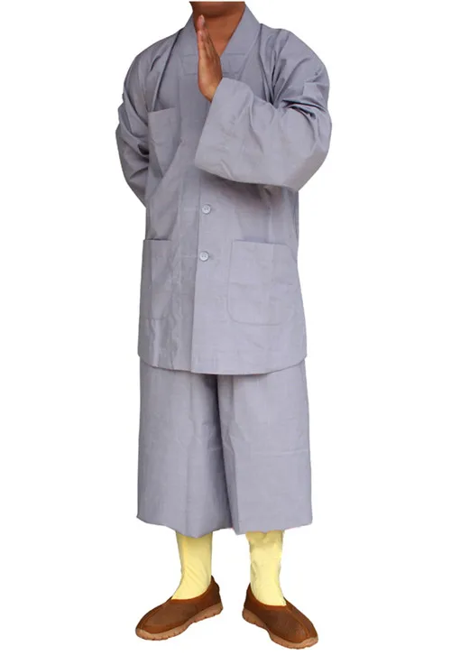 Высококачественный мужской традиционный халат шаолина кунг фу мантия Длинные