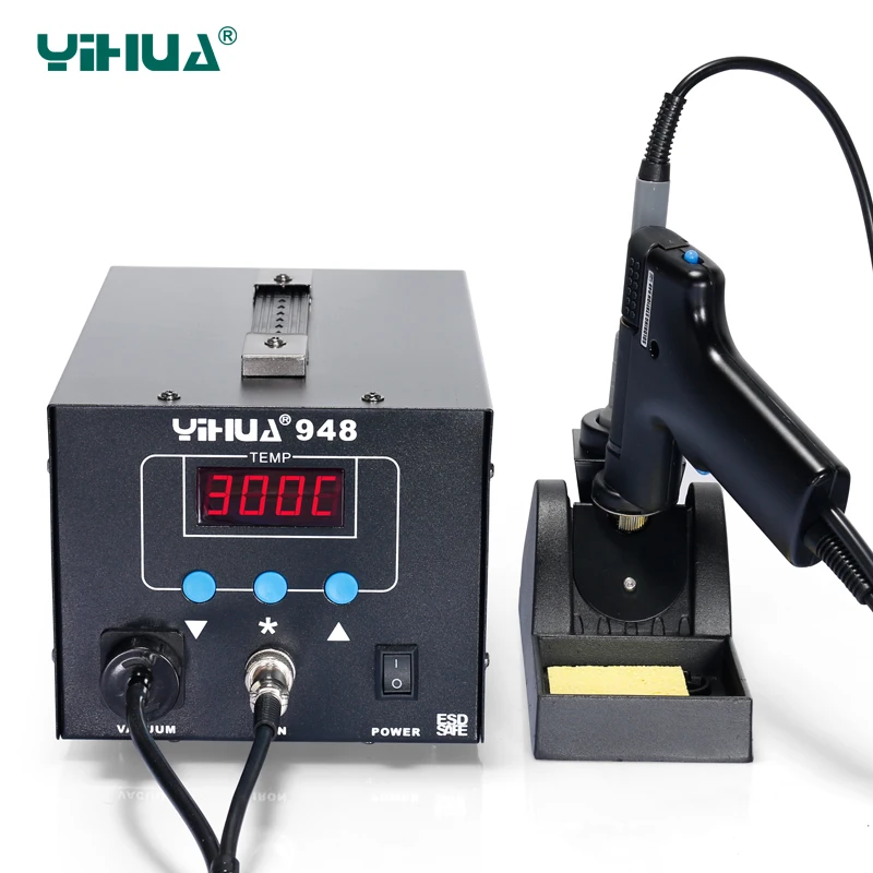 YIHUA948 220 В 110 в цифровой SMD паяльник высокого качества всасывающий оловянный пистолет ручка паяльная станция Сварка