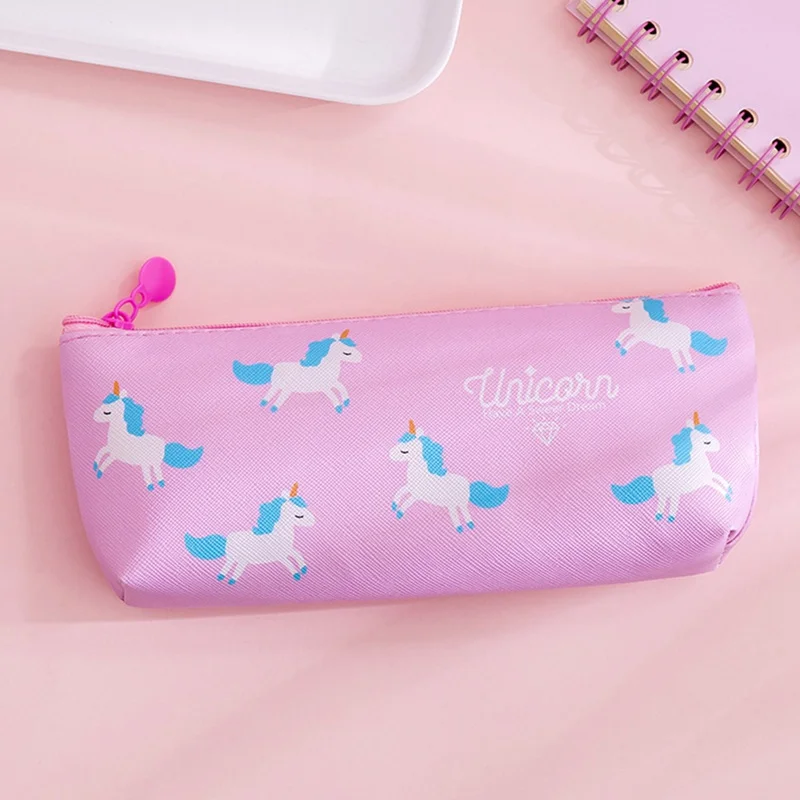 Милый чехол для карандашей с изображением животных единорога Kawaii, школьные принадлежности, Канцелярский чехол для карандашей, коробка для школьницы