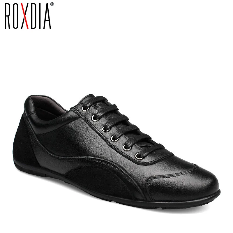 

Мужские туфли ROXDIA, из натуральной коровьей кожи, на плоской подошве, весна-осень-зима, размера плюс, 39-48, RXM040