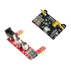 MB102 макет Питание модульMB102 белый макет выделенного электропитания модуль 2-полосная 3,3 V 5V MB-102 пайки доска для нарезки хлеба