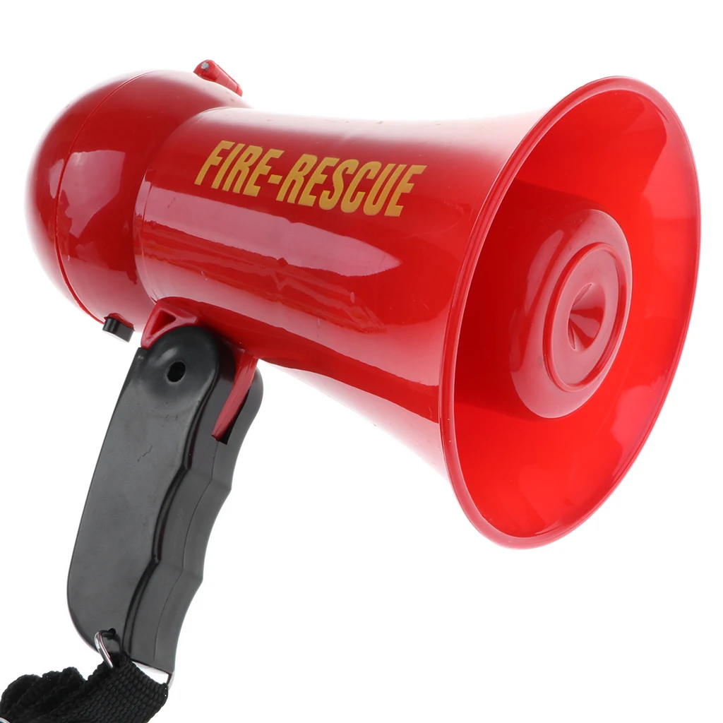 

Toys Fire fighter Megaphone w/ Siren Sounds for Fireman Costume Dress Up - Boy Fire Rescue Role Play Pretend Game