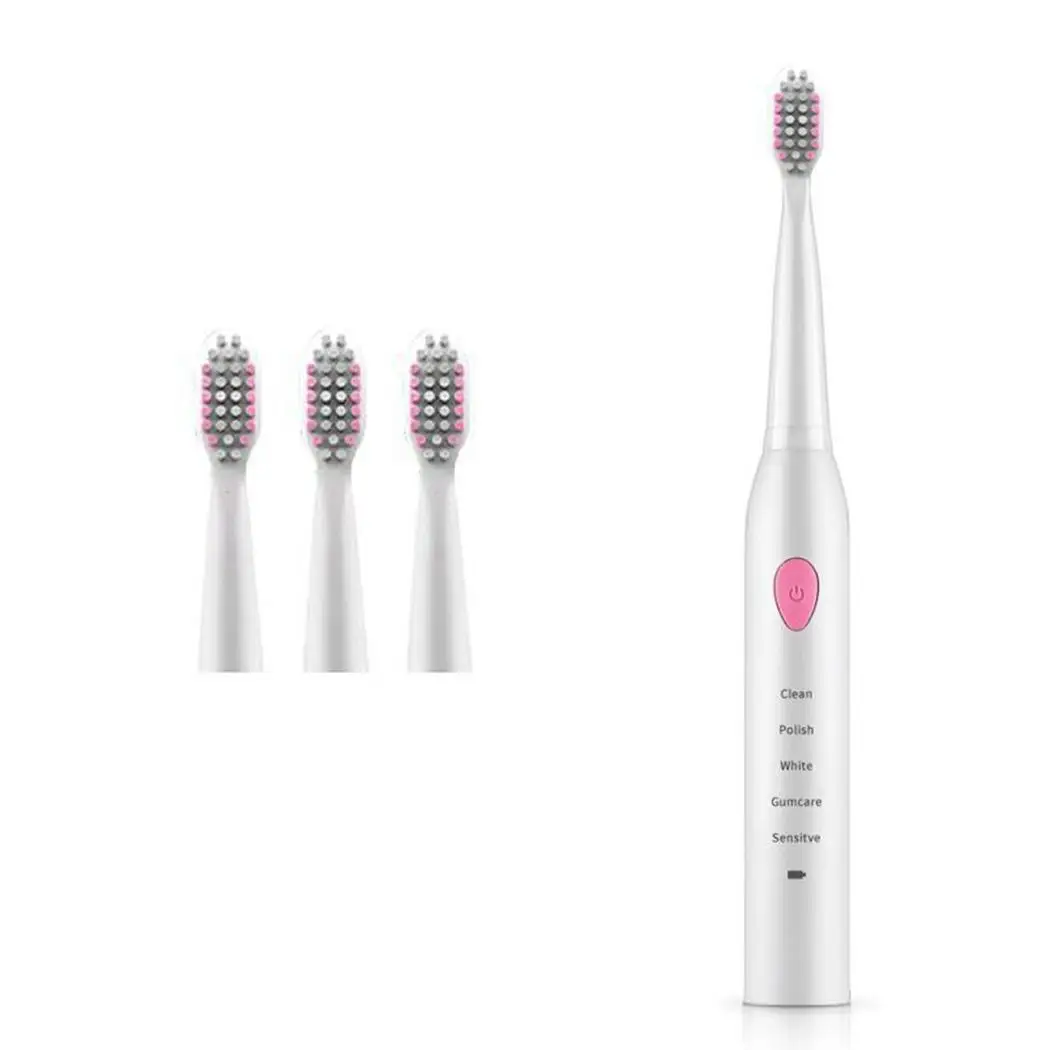 Переносная электрическая зубная щетка USB Водонепроницаемая Ультразвуковая 5
