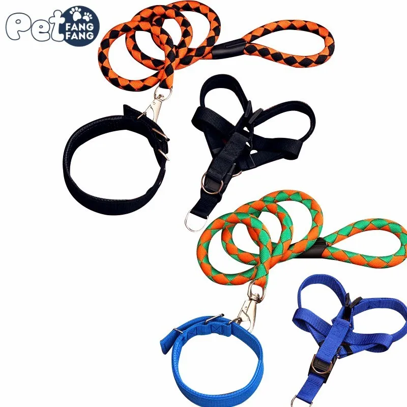 1 комплект нейлоновая цветная упряжь 8 цветов Базовая поводок из нержавеющей