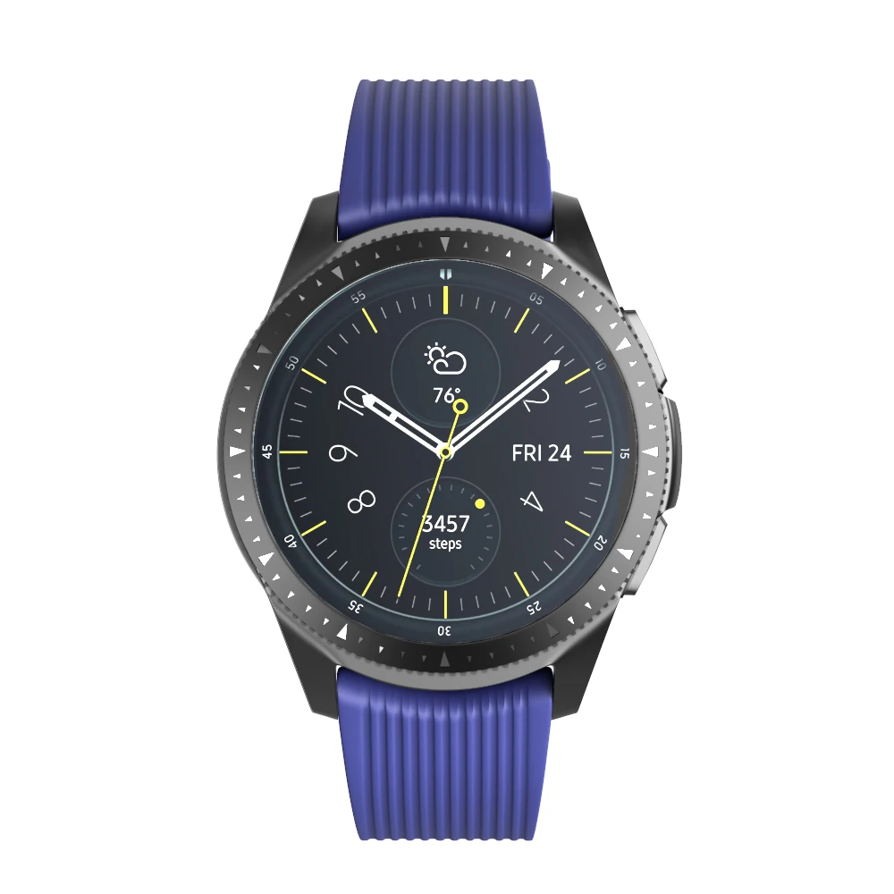 22 мм силиконовый ремешок для часов samsung Galaxy Watch 46 полосатый резиновый сменный