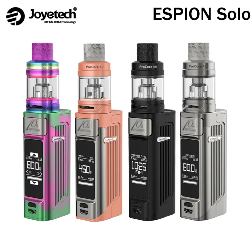 Оригинал Joyetech ESPION Solo Комплект 80 Вт Espion коробка мод Vape включает 21700 аккумулятор и 4 5