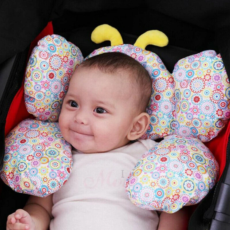 Симпатичная детская подушка для автомобильного сиденья коляски подголовник