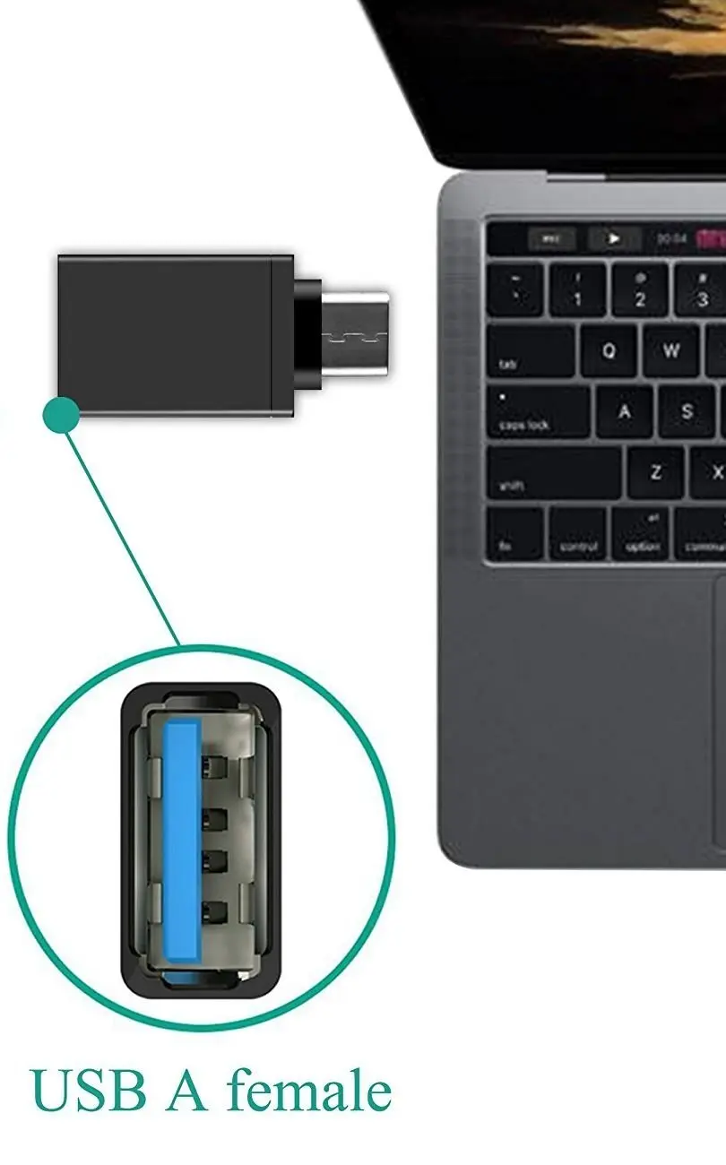 Металлический адаптер USB 3 1 Type C OTG папа 0 A мама конвертер с функцией для Macbook Google