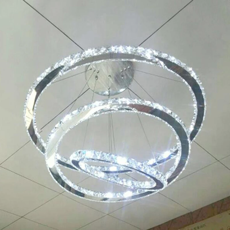 Круглые светодиодные светильники Современные хрустальные люстры Светильники