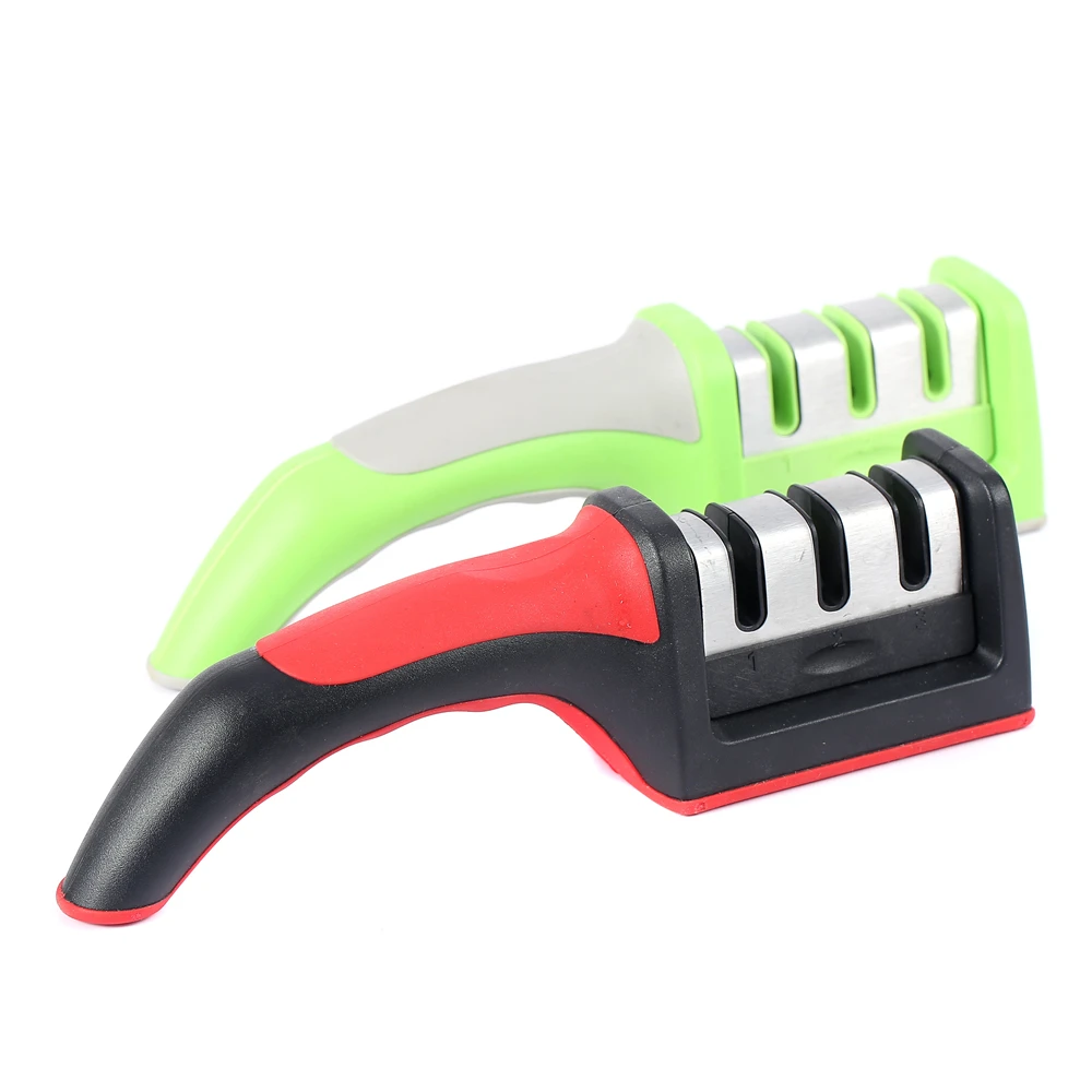 Необычная практичная точилка для ножей 3 этапа быстрая камень Вольфрамовая сталь