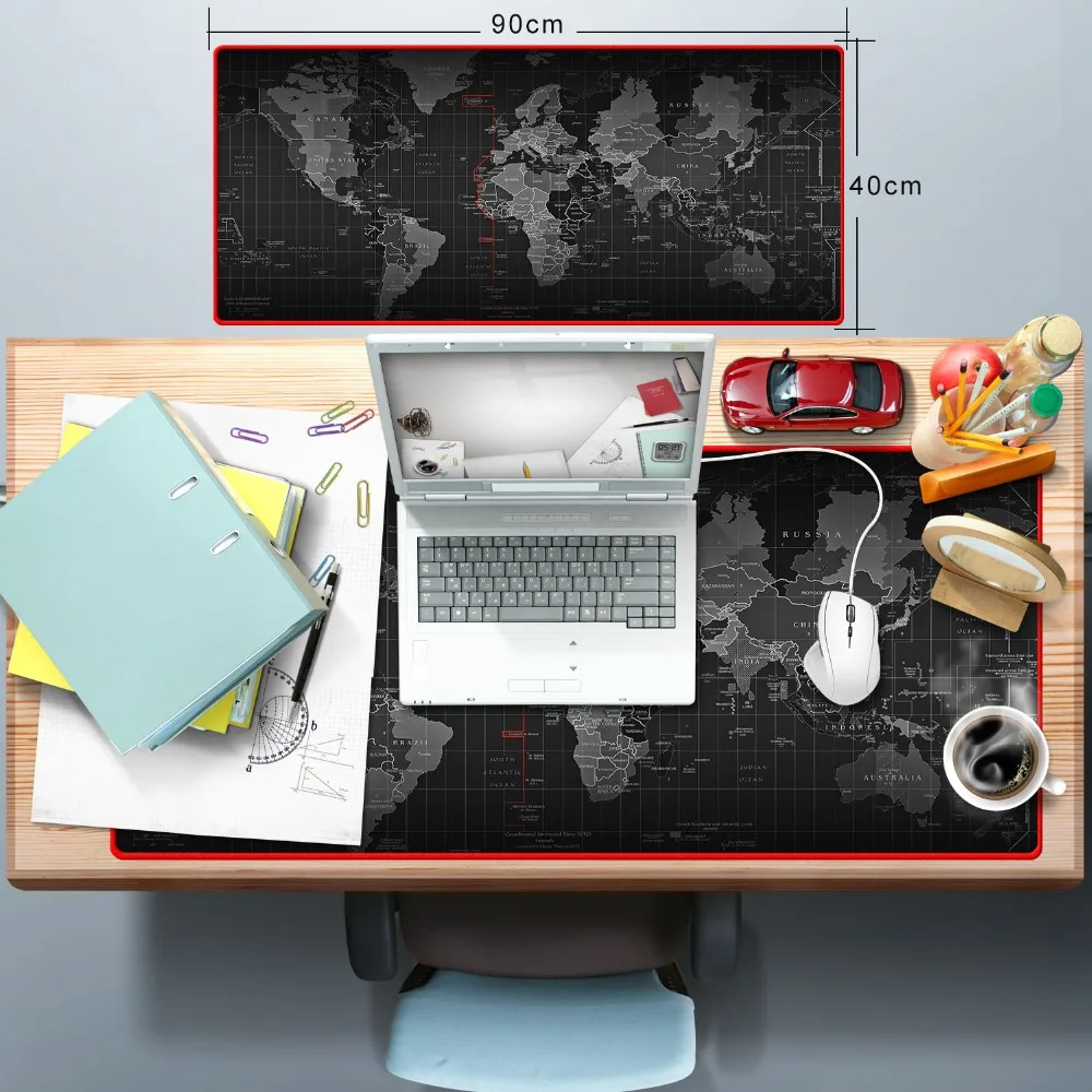 Игровой коврик для мыши с закругленными краями большой ПК компьютер ноутбук