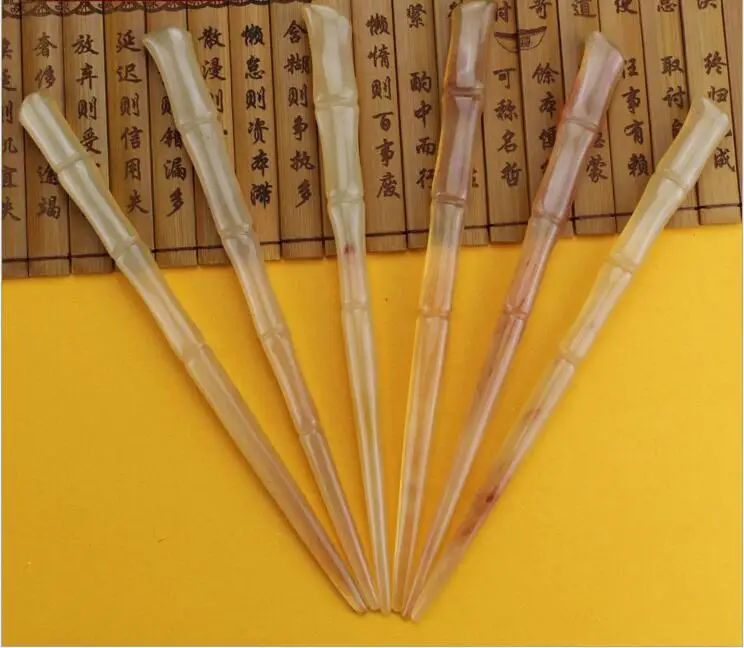 2019 Горячая продажа 1 шт ручной работы Рог бамбук Стайлинг аксессуар головной убор