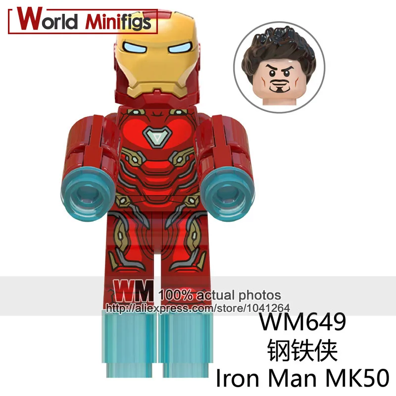Красный Одиночная, строительные блоки с супергероями бесконечной войны, Звездный Бог Ронан енот-ракета, муравьиный соколиный глаз, модель детских игрушек - Цвет: Красный