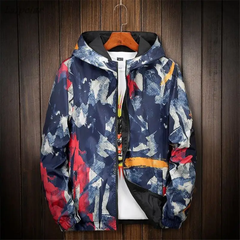 

Men Jacket Fashion Spring Men Brand Camouflage Jackets Casual Mens Coat Men's Hooded Zipper Coats size M-7XL Laipelar