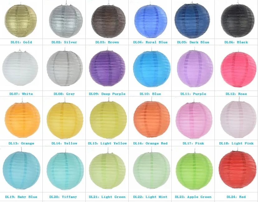 

5pcs option 10 inch 25cm Round Chinese Paper Lantern for Birthday Wedding Party Decor gift craft DIY party decorate