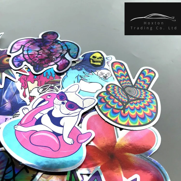 21pcs Colorful style Flamingo Fantastic stickers skateboard decal Notebook trolley case backpack Table PVC car DIY Cool sticker |