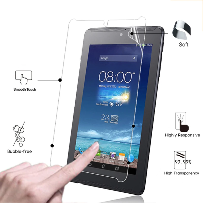 Премиум HD lcd глянцевая Защитная пленка для Asus Fonepad 7 ME372CG 0 &quotпланшет Передняя