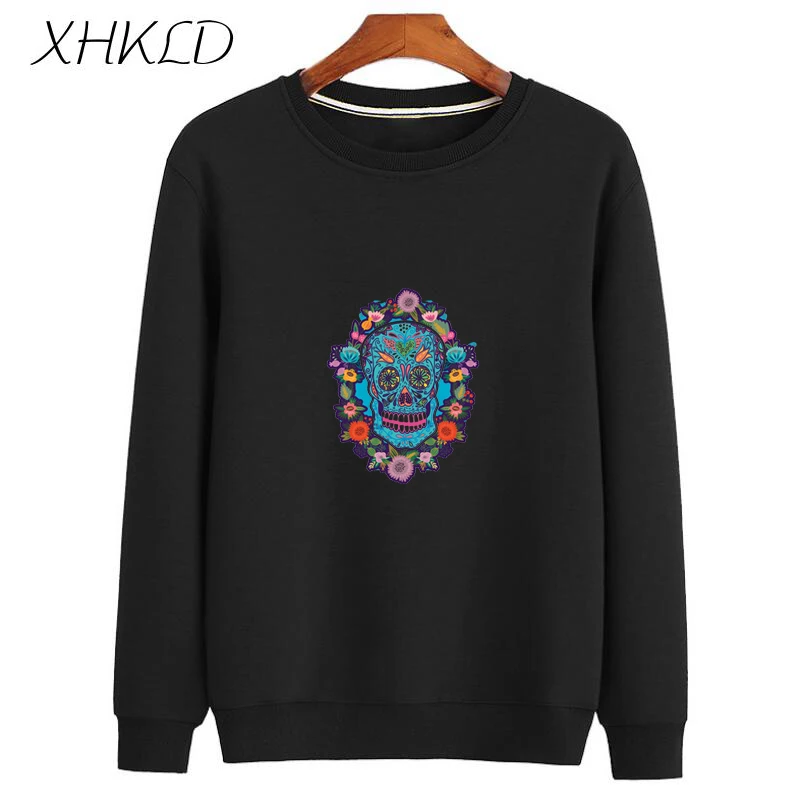 Новая зимняя мужская Толстовка XHKLD с длинным рукавом Повседневная Уличная одежда