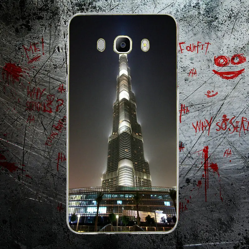 Дубай Burj Khalifa Tower Building мягкие ТПУ Силиконовые чехлы для телефонов сумки Samsung Galaxy J1