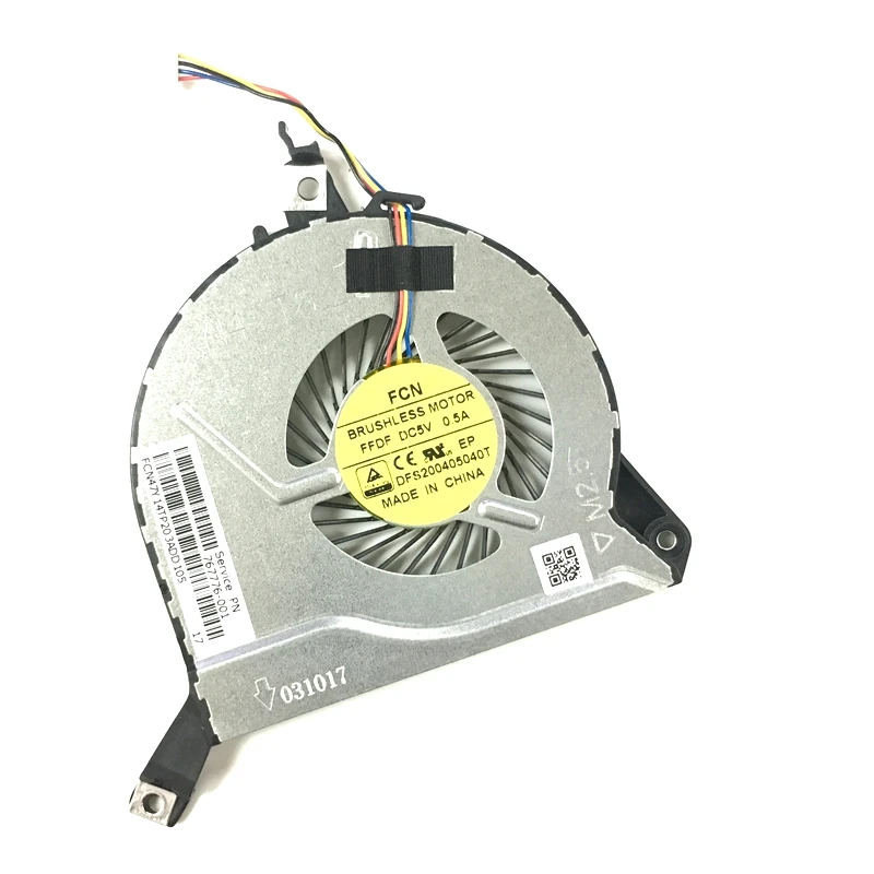 Новый вентилятор для процессора DFS200405040T 767776 001 47Y14TP203A HP 14 P 15 V 16 17 V|cpu fan|cooling fanfan cooling