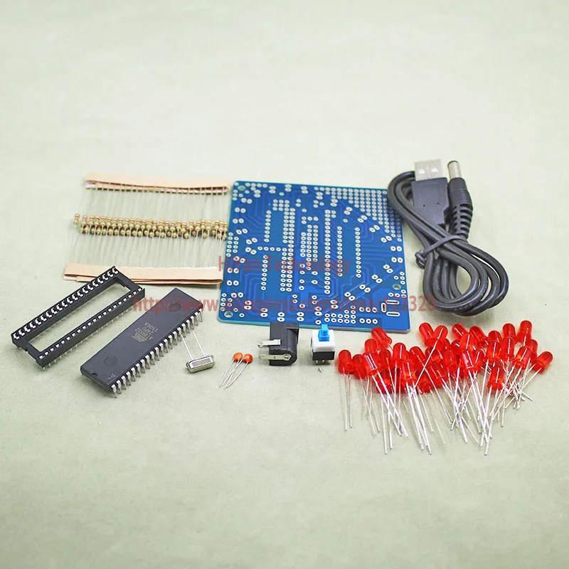 1 компл./лот электронное веселье DIY Kit светящийся светильник с циркуляцией сердца