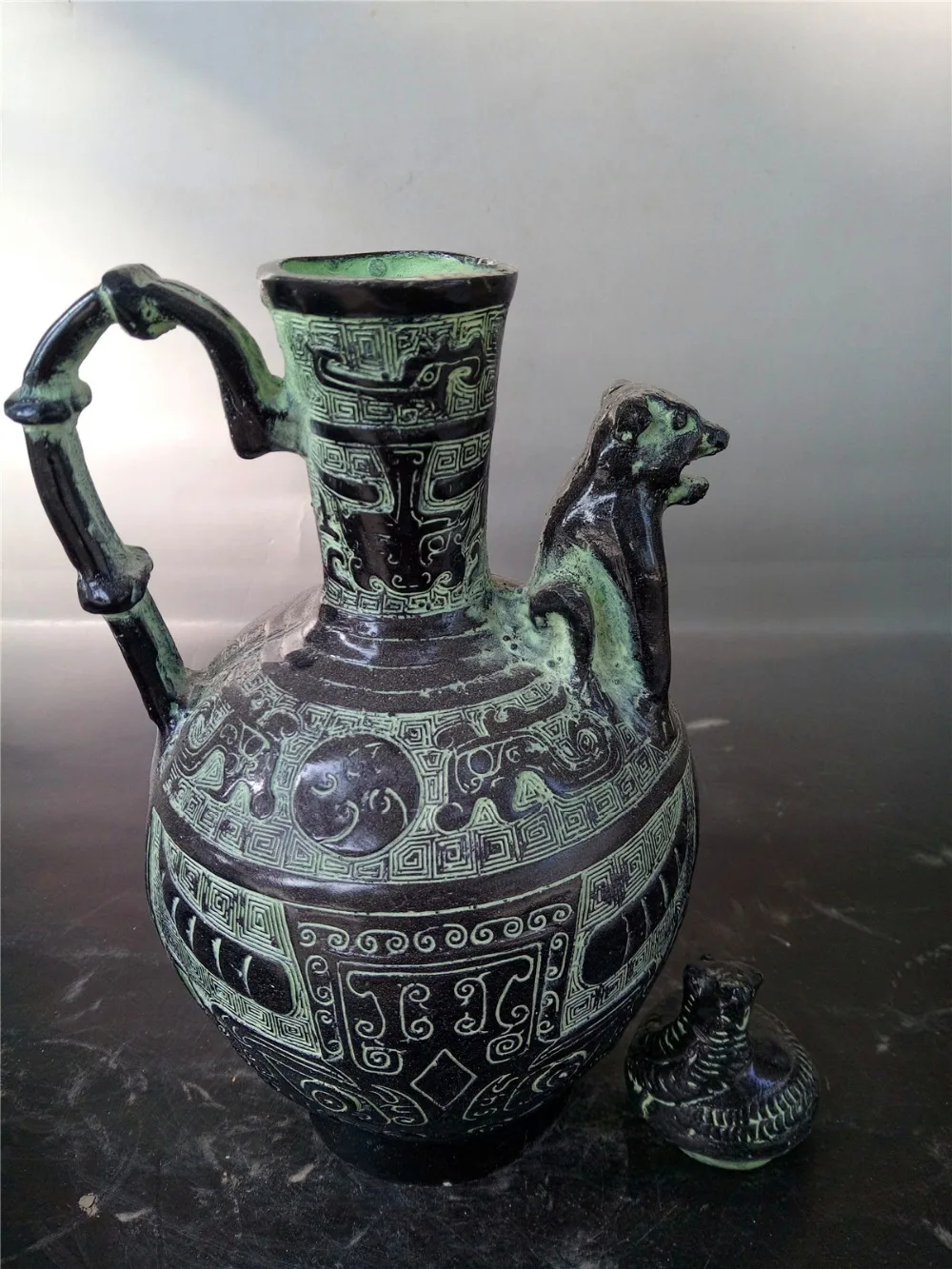 Китайский Набор Винных изделий для античная бронза|Статуэтки и миниатюры| |