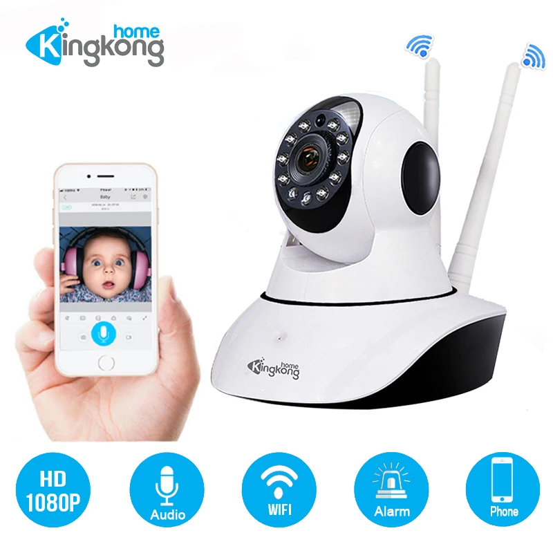 Kingkonghome 1080 P ip камера сети Wi Fi наблюдения двухстороннее аудио cctv Крытый hd ночного
