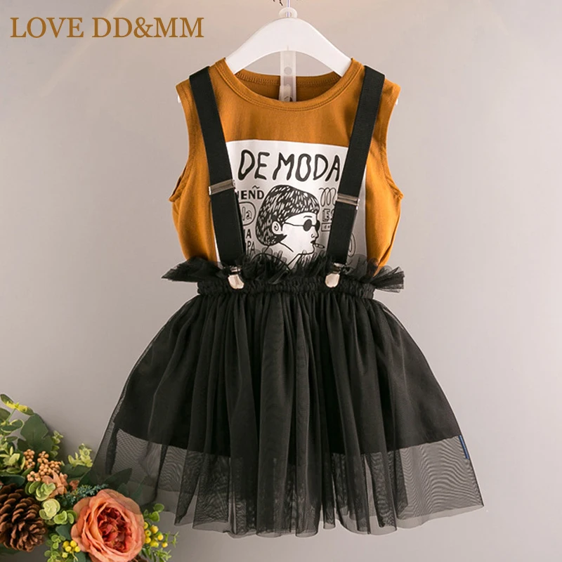 Комплекты одежды для девочек LOVE DD & MM лето 2020 новая футболка с мультяшным принтом +