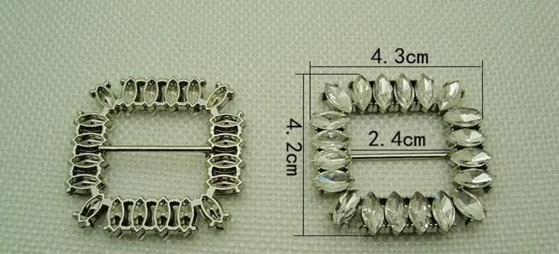 

(1 Pair/lot) new metal DIY women sandals face-lifts shiny glass slipper jewelry accessories c-43