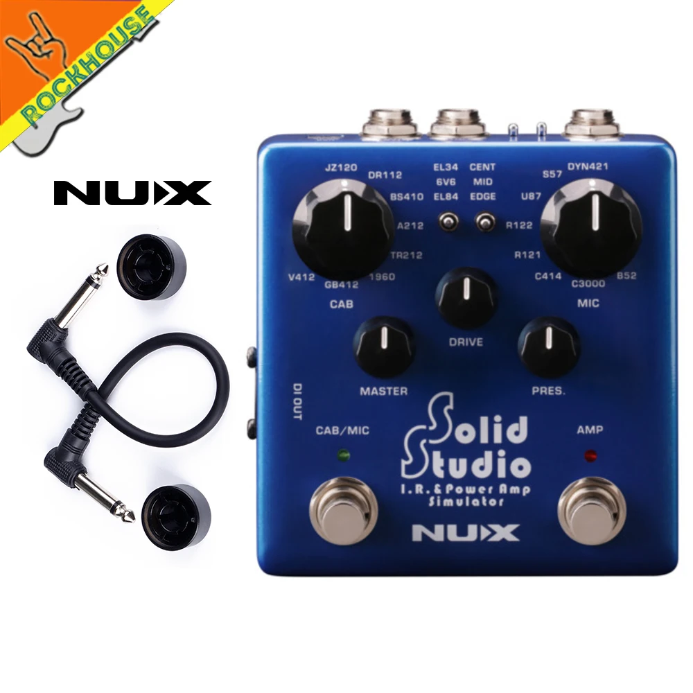 NUX Solid Studio IR Loader педаль эффектов для шкафа симулятор микрофона гитарная & power Amp