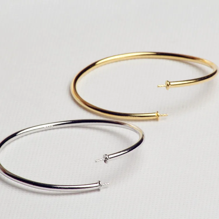 Серебряный и Золотой цветной браслет модный аксессуары сделай сам жемчужные