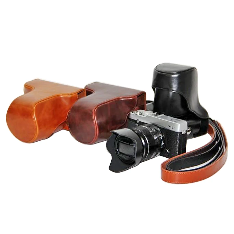 Новый чехол для камеры из искусственной кожи Fujifilm Fuji Finepix X-E1 XE1 X-E2 XE2 18-55 мм 3 цвета