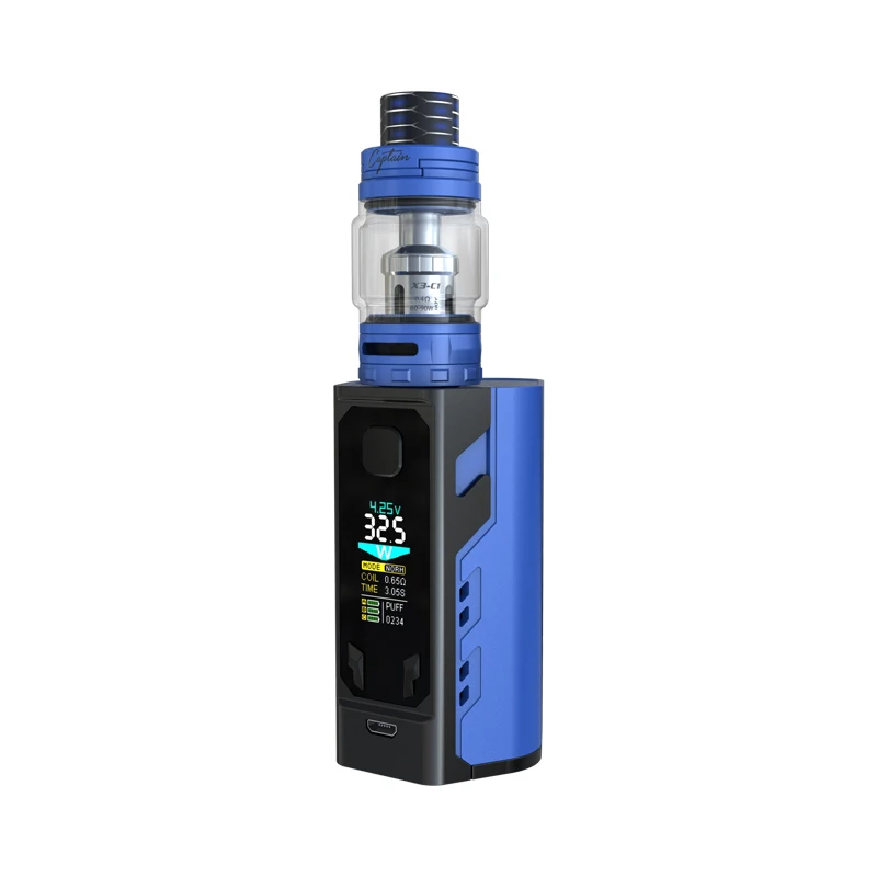 Оригинал IJOY капитан X3 комплект 324 W 20700 TC электронная сигарета с тремя 21700 батарей и