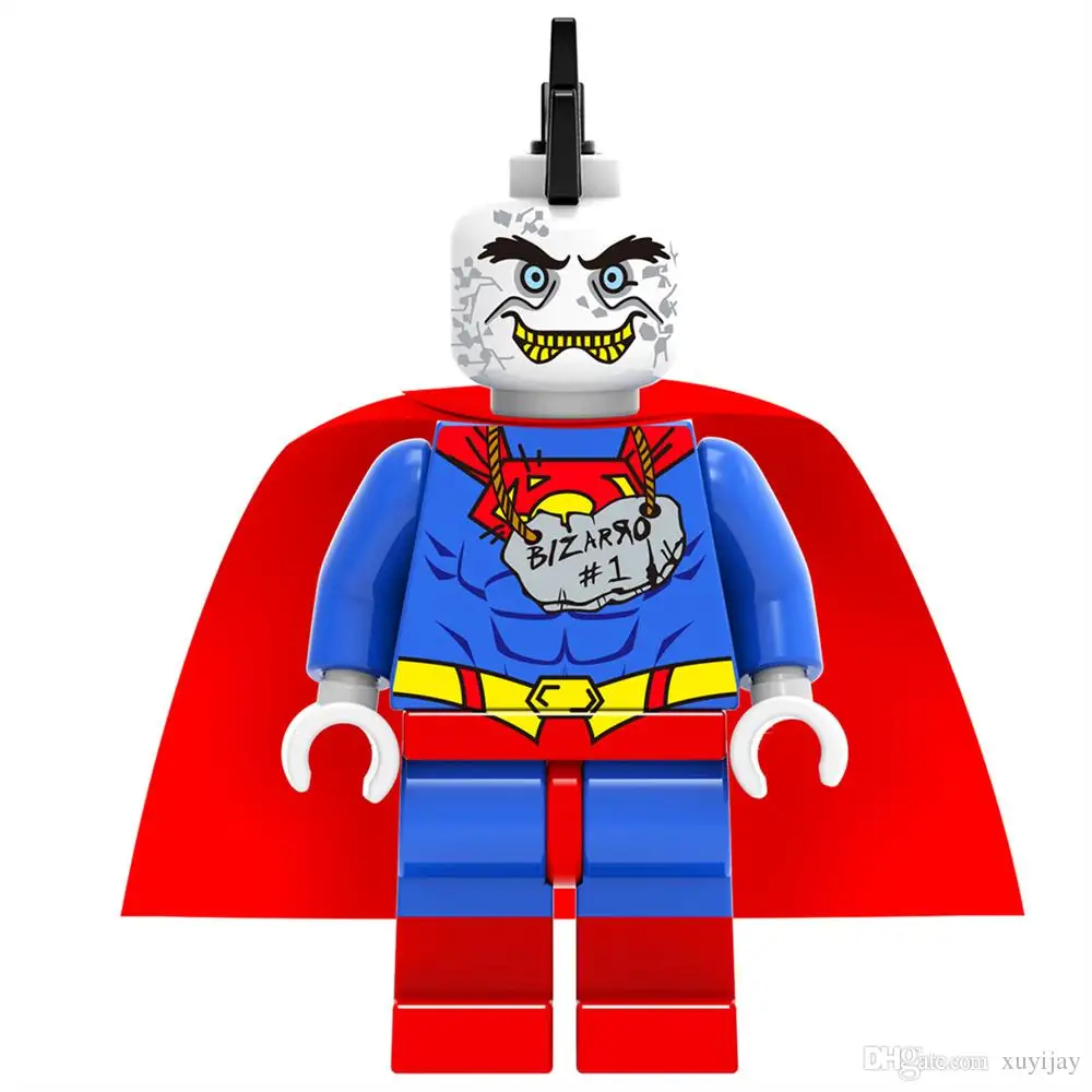 Одиночная продажа XH674 Bizarro Лига Справедливости собрать супер героев модель Minifig DIY