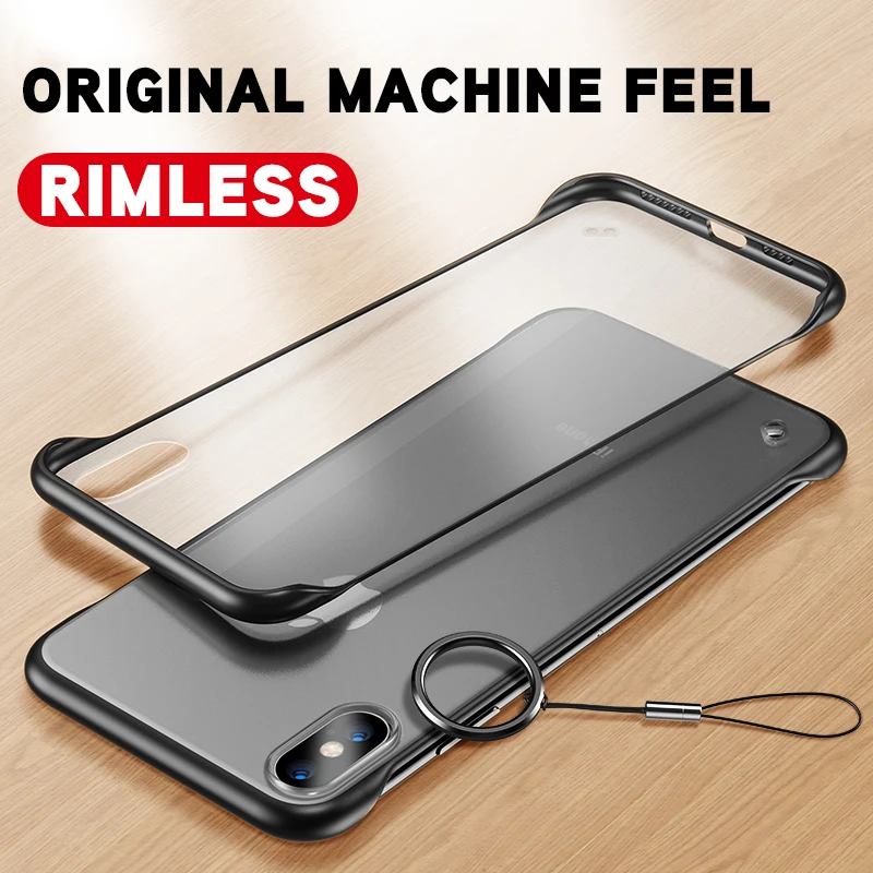 Fashion Frameless Silicone CPU Case For IPhone 7 Transparent Iphone 6S 8 Plus With Finger Ring IphoneX XS Mas XR |