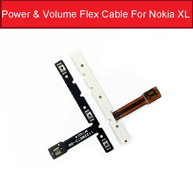 Гибкий кабель питания для Nokia X+ 1013x2 xl X2DS, кнопка переключения, боковой гибкий ленточный телефон, запасные части для ремонта