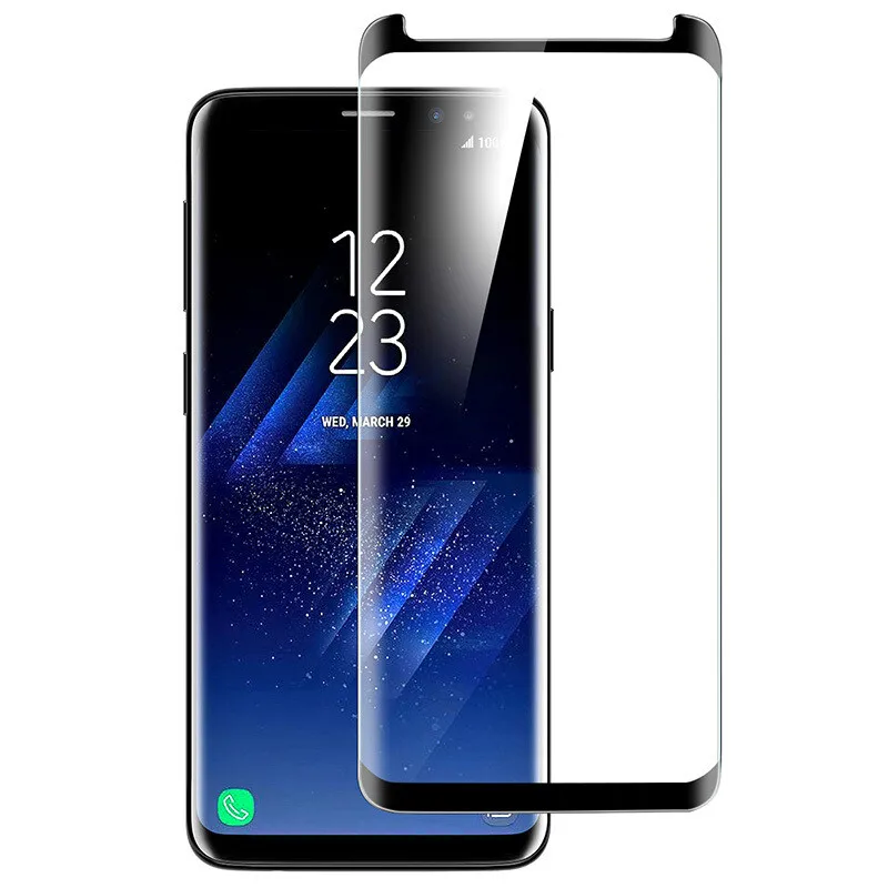 Чехол из закаленного стекла с изогнутыми краями для Samsung Galaxy S20 Ultra S10 Lite S9 Note 10 Plus